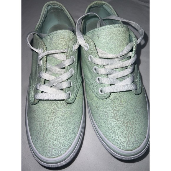 Size 8 - VANS Authentic Off The Wall Green - Picture 2 of 10